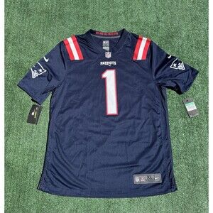 Nike New England Patriots Nfl #1 Cam Newton Jersey Size XL Navy Blue NWT